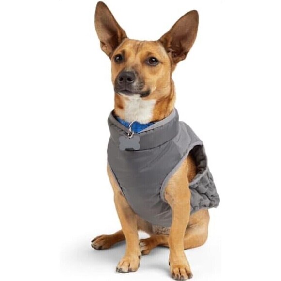 YOULY Rain Puffer Jacket Coat Dog Size XXXL Fits 25-27 inches Gray Trailblazer - Picture 1 of 9